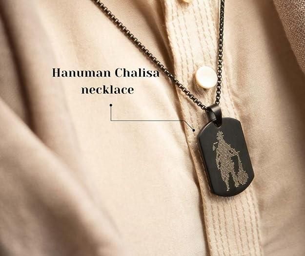 Hanuman Chalisa Pendant With Chain - Noxkart