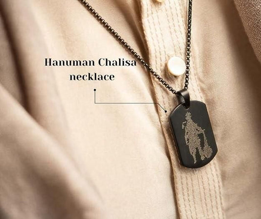 Hanuman Chalisa Pendant With Chain - Noxkart