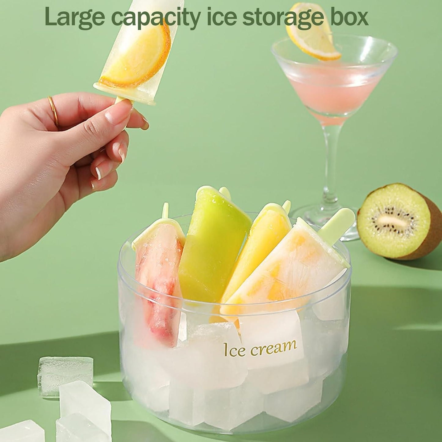 Reusable DIY 8 Pieces Ice Pop Mould - Noxkart