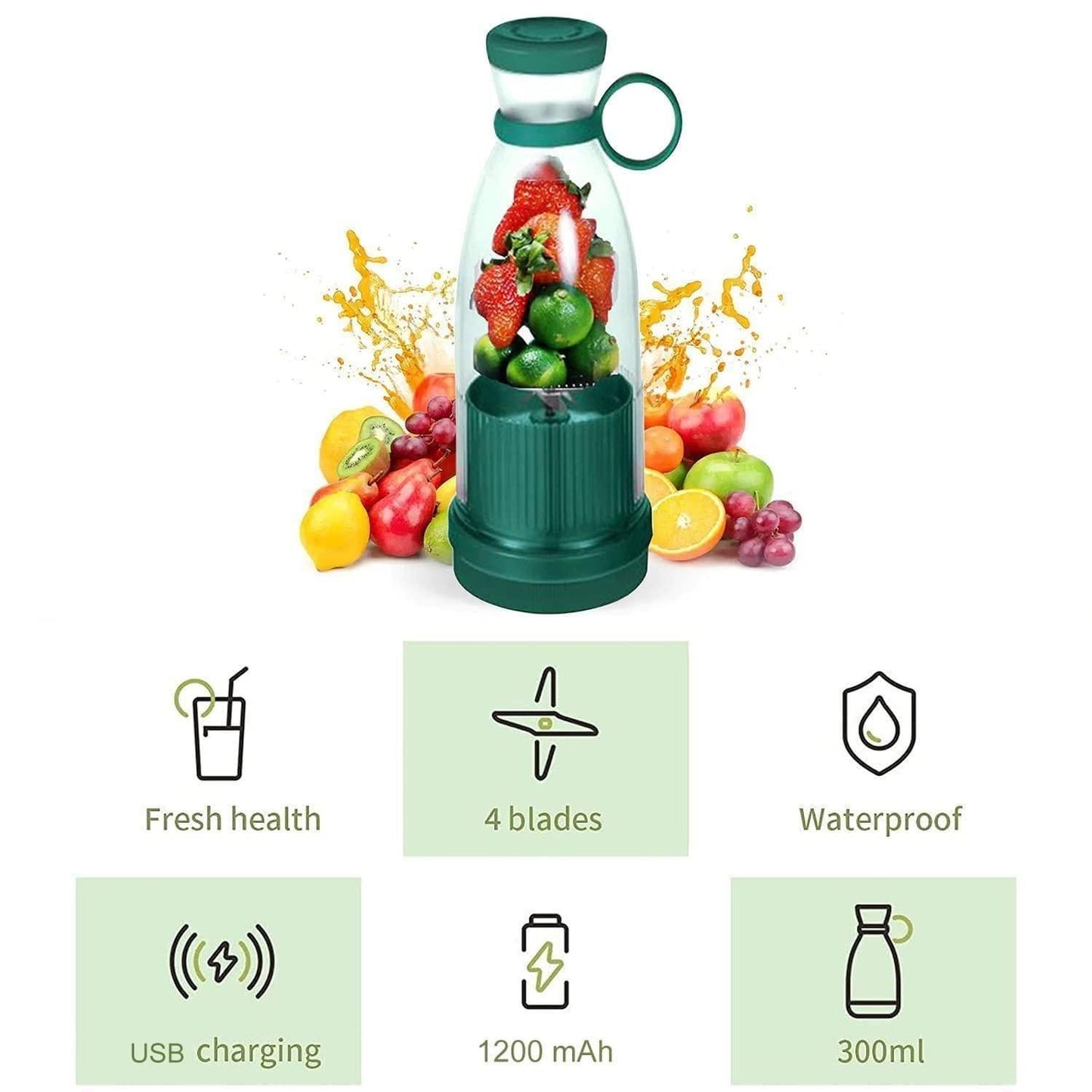 Electric Portable Mini Juicer Bottle - Noxkart