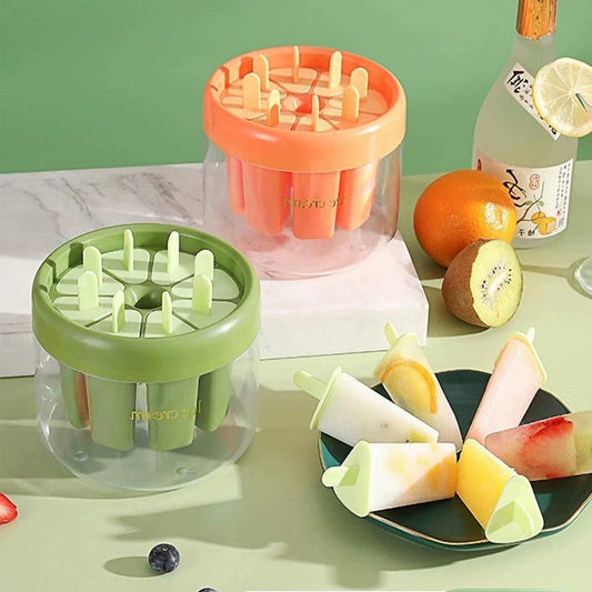 Reusable DIY 8 Pieces Ice Pop Mould - Noxkart