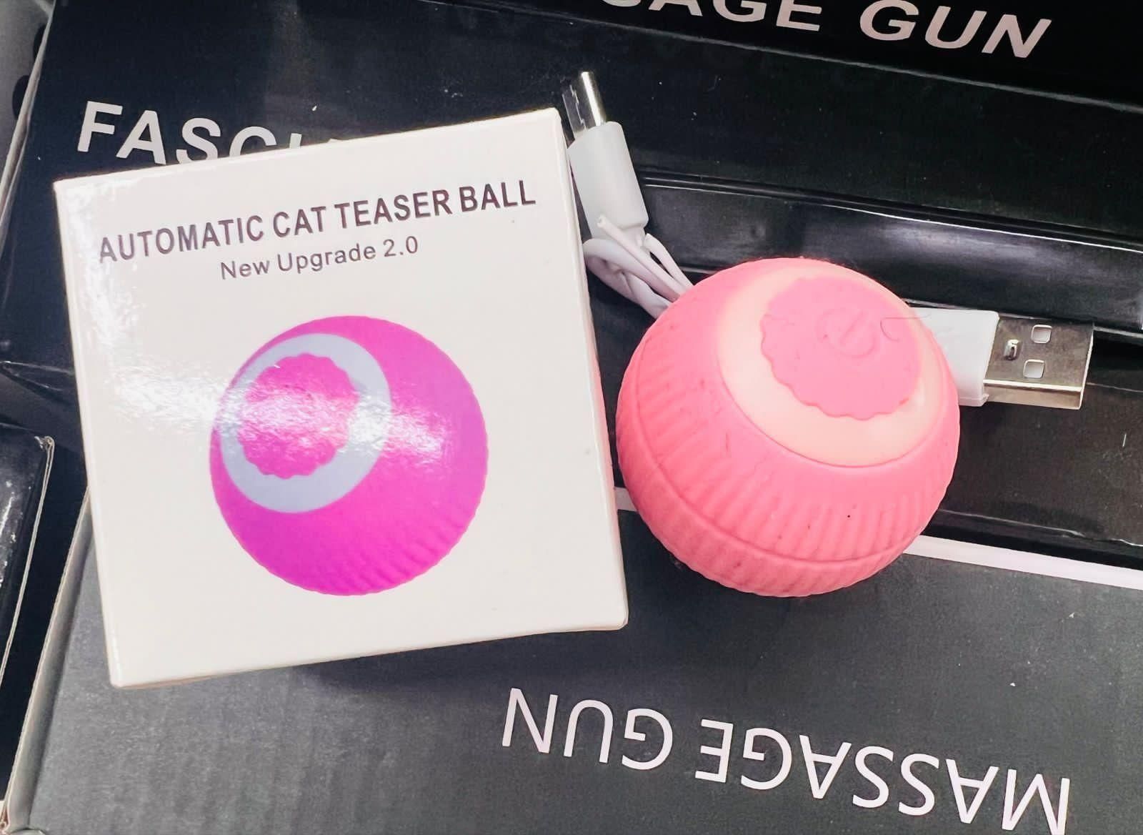 Rotating Cat Toy Ball, Interactive Cat Toys Rechargeable Rotating Ball with LED - Noxkart