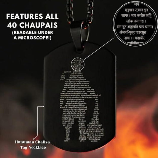 Hanuman Chalisa Pendant With Chain - Noxkart