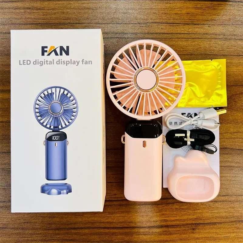 Portable Handheld Fan, Battery Operated Fan with LED Display - Noxkart