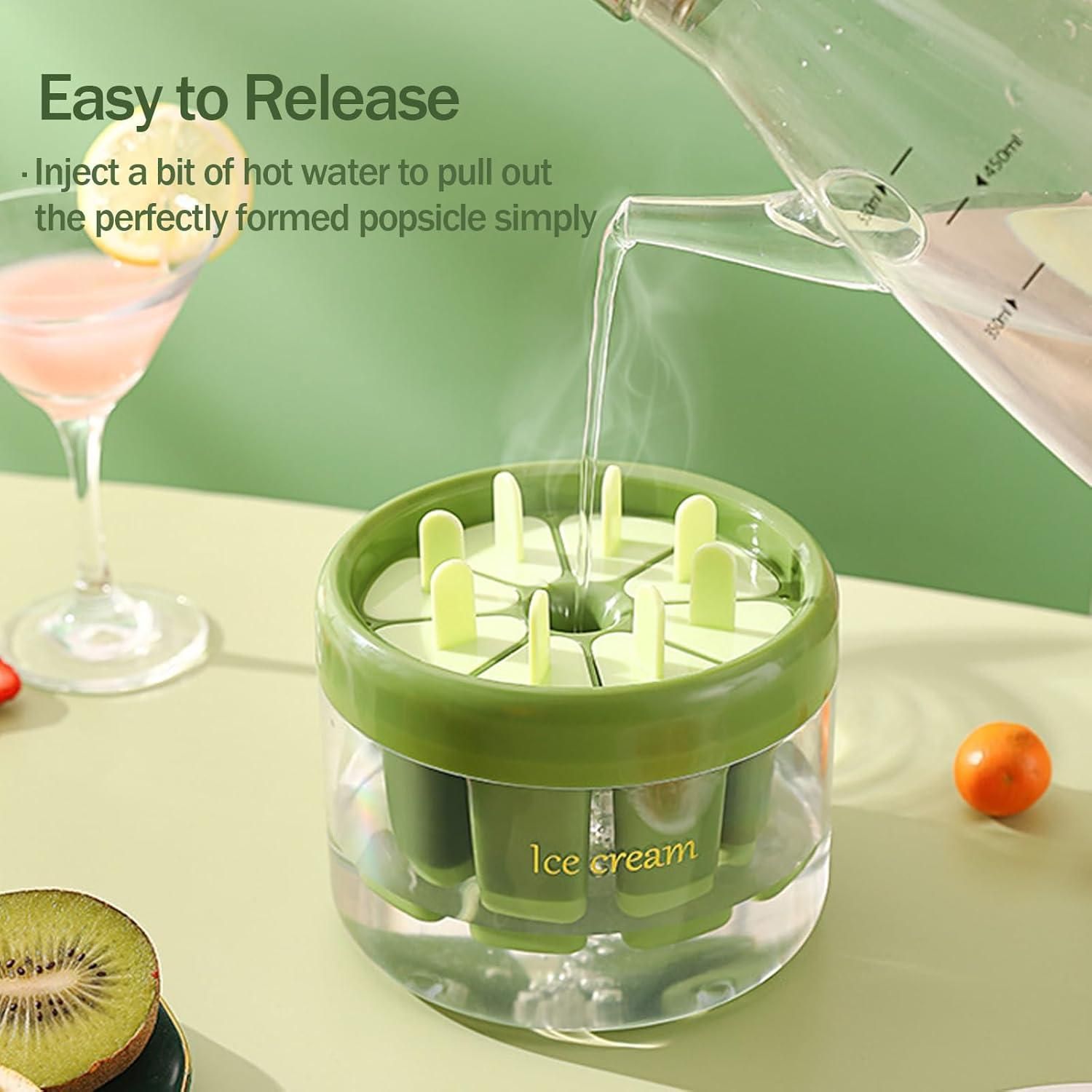 Reusable DIY 8 Pieces Ice Pop Mould - Noxkart